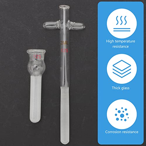 Villcase Test Tube Glass Cell Tissue Grinder, 2Ml Glass Tissue Cell Homogenizer With Mortar Pestle Reusable Labs Glassware Accessory For Laboratory Science Experiment Use 2Ml Gas Tissue Grinder #TOP7