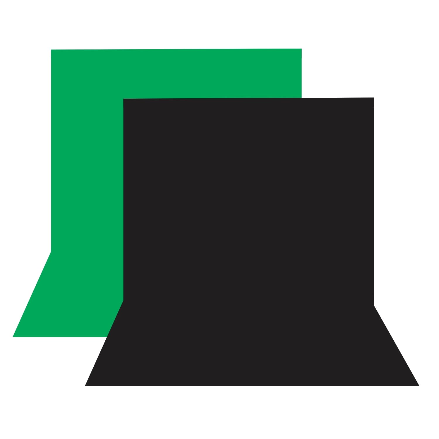 HomeArt 4x8 Ft. Green and Black Wrinkle-Free Screen Backdrop Background Curtain for Product Photography, Photoshoot, Video Production, YouTube Live Streaming, VFX Editing, Instagram Reels