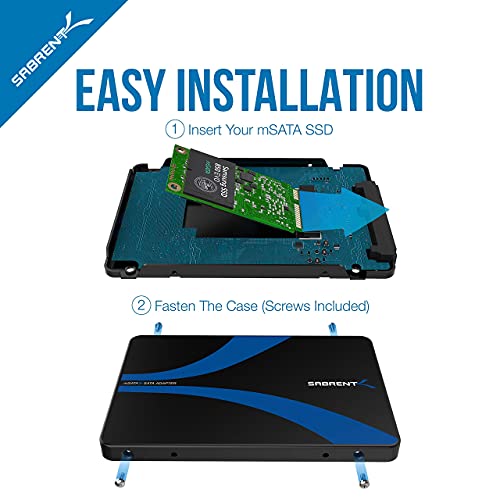 Adaptador caja externa aluminio mSATA a SATA 2.5'' USB 3.0 miniatura 6
