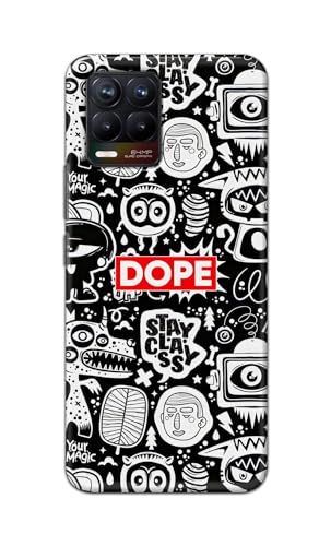 Image of Printed Hard Back Cover Case for Realme 8 4G | Realme 8 Pro 4G Back Cover (Mixed Cartoons) -1111