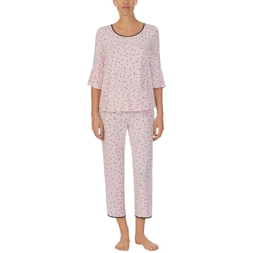 Image of kate spade new york Short Sleeve Cropped Pant PJ Set
