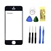 Haobase Black Touch Screen Front Glass Lens Replacement For Apple iPhone 5 5C 5S +Free TOOL