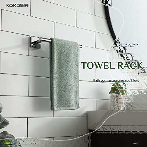 Image of KOKOSIRI Hand Towel Bar Chrome Bathroom Towel Rail Holder Kitchen Paper Holder Wall Mounted Toilet Cabinet Mount, Polished Stainless Steel B3008CH