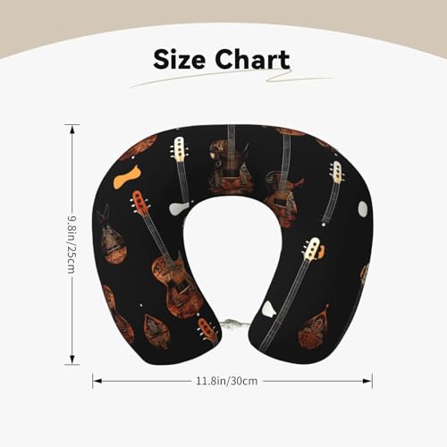 Almohada cervical poliéster negra para viaje miniatura 5