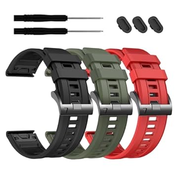 EZMVZKU Pulseiras de 26 mm Easyfit para Garmin Fenix 8 AMOLED/8 Pro 51 mm/7X/7XPro Sapphire Solar Watchands de substituição para Fenix 6X/6X Pro/5X/5X Plus/Enduro 3/2/Quatix 8/epix Pro/Descent Mk3i