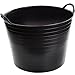 Produktbild Flexi Tub Wschekorb Garteneimer Blumenkbel Futtereimer Flexi-Tub Farben Gren (Schwarz, 42 Liter)
