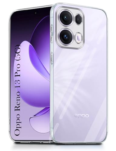 Image of Jkobi Back Cover for Oppo Reno13 Pro 5G | Oppo Reno 13 Pro 5G (Silicone Clear Shockproof Case with Camera Protection | Soft and Flexible | Transparent)