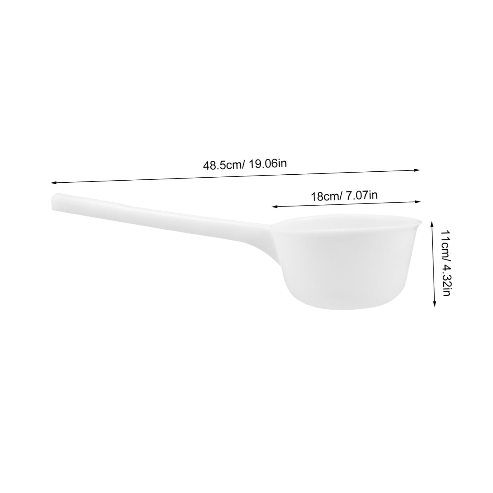 Cucharón Pp de Agua de Mango Largo, Gran Capacidad para Cocina y Baño