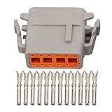 1 connecteur à 12 broches, connecteur automobile DTM06-12SB / DTM06-12SA (Color : DTM06-12SA)