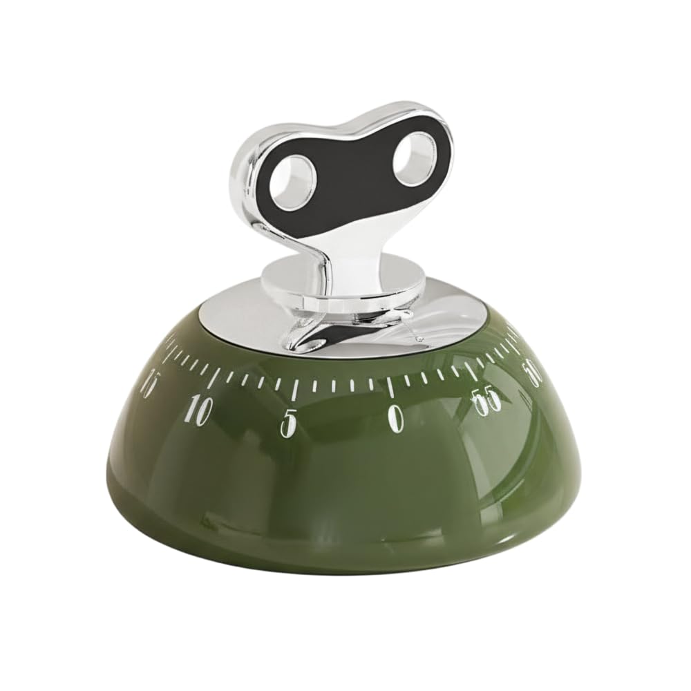 Mechanical Kitchen Timer, 60 Minute No Battery Manual Countdown Timer, Loud Ring Alarm Mechanical Timer with Strong Magnet for Cooking Baking