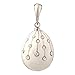 Produktbild Fabergé-Stil Ei Anhänger / Charm mit Kristallen 2,3 cm weiß #0805-01