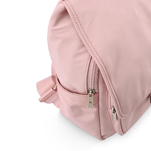 Image of Fastrack Casual Backpack for Girls | Nylon Women's Handbags | Space for 2 Bottle Holder| Ladies Purse Handbag | Backpack for Casual Carry