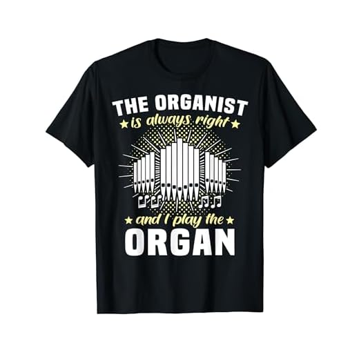 Organo de la iglesia reproductor instrumento tubo organista Camiseta