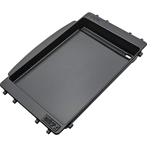 Weber Grill Griddle for Spirit Grills – Porcelain‑Enameled Cast‑Iron, Superior Heat Retention, Non‑Stick Surface, Compatible with Spirit (2025+) & Spirit/Spirit II 2 and 3 Burners (2016–2024)