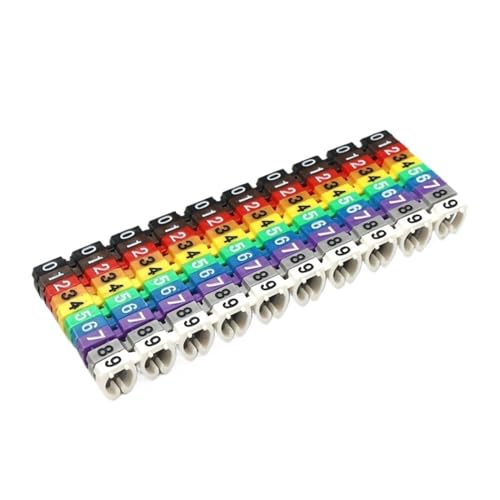 Marqueur de câble coloré pour repère fil électrique et étiquette réseau
