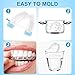 Mouth Guards, 4 PCS Moldable Mouth Guards for Clenching Bruxism, Sport Athletic, Whitening Tray - TMJ & Eliminates Teeth Clenching