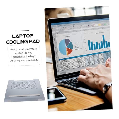 Base para portátil SEWACC aluminio con ventiladores LED miniatura 6