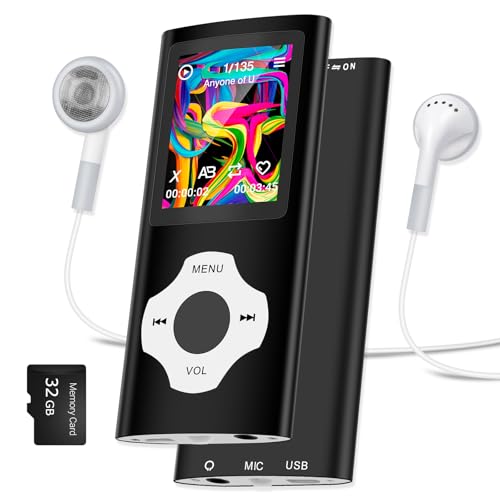 32GB-MP3-Player-with-Bluetooth-52-18-inch-Screen-Portable-HiFi-Music-Player-with-FM-RadioVoice-RecorderE-Book-Reader-Multifunctional-Mini-Design-Ideal-for-Sport-Running