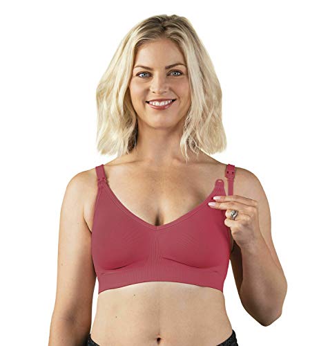 BRAVADO! DESIGNS Body Silk Seamless Wireless Maternity & Nursing Bra | Lipstick | M BRAVADO! DESIGNS Body Silk Seamless Wireless Maternity & Nursing Bra | Lipstick | M