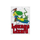 3dRose Dooni Designs Random Toons - Lounging Lounge Lizard Cartoon - Towels (twl-104246-1)