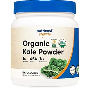 Nutricost Organic Kale Powder 1LB – All Natural, Non-GMO, Gluten Free, Certified USDA Organic Kale