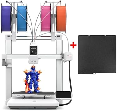 Bundle Kobra X Anycubic Kobra X 3D Printer + ANYCUBIC Kobra X Build Plate, Multicolor 3D Printer for Kids and Beginners