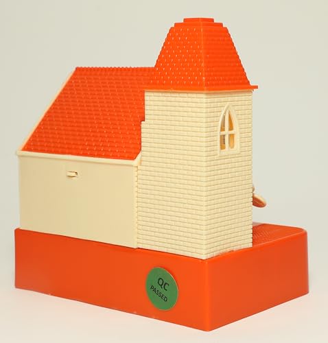Image of Toyzone Katty Castle Coin Bank - Orange |Classic Cat House Toy | Coin Stealing Cat House |House of Cat | Coin Collecting Saving Bank for Kids |for 3+ Year