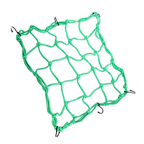 STOBAZA Bungee Mesh Carrier Bag with Hooks Durable Net for Motorcycles Bikes and Outdoor Activities Versatile Storage for Helmets and Equipment