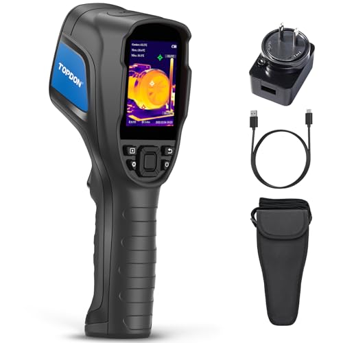 Image of TOPDON TC004 Lite Thermal Imaging Camera, 160 x 120 IR Resolution 15-Hour Battery Life Handheld Infrared Thermal Imager with 1x / 2X / 4X Zoom Level, -4F~1022F Range, High and Low-Temperature Alarm