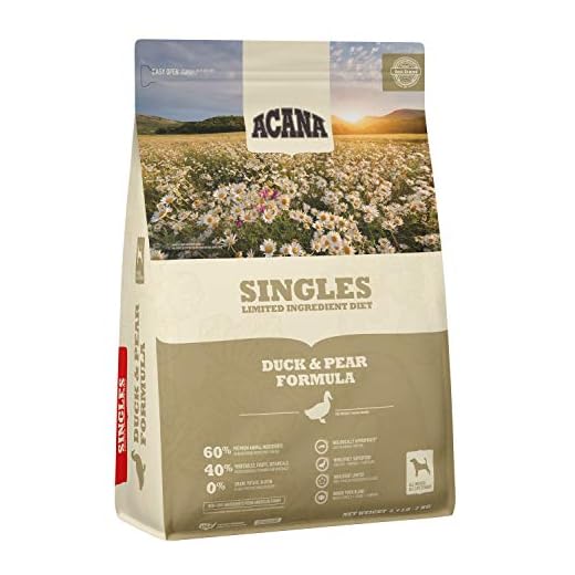 ACANA Singles Duck and Pear Recipe, 4.5lbs, Limited Ingredient Diet Dry Dog Food