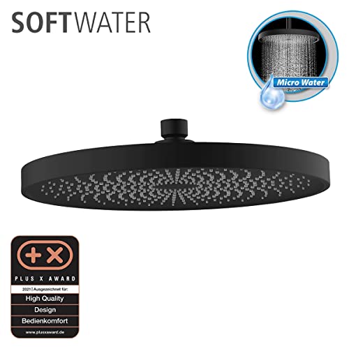 Pomme de douche Softwater design haut de gamme 416 buses finition noir mat - 3