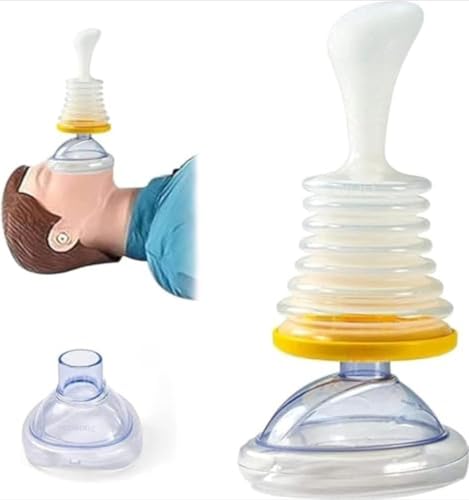 窒息の緊急装置窒息の救助装置 ライフパック 窒息吸引機 喉詰まり 吸引 窒息救助装置ホームキット 窒息救助装置ホームキット 窒息緊急装置 ポータブル吸引窒息防止救助装置 ポータブル気道吸引装置 心肺蘇生装置 子供および大人のための 2 つのサイズ CPR