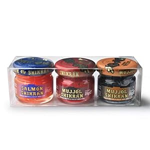 Eurocaviar – Shikran – Pakketmix: 3 x 25 g. Mullet Roe Caviar Pearls Zwart + Mullet Roe Caviar Pearls Rood + Gerookte Zalm Caviar Pearls