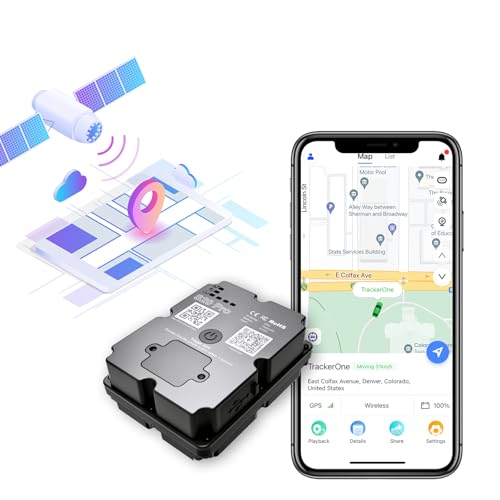 GPS Tracker for Vehicles Long Battery Life up to 7 Months Battery Life, Real Time Tracking, Unlimited Distance, Strong Magnetic,IP67 Waterproof 4G Tracker Device for Vehicles, Subscription Needed