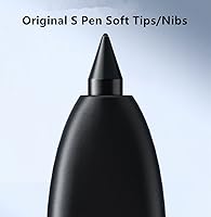 Vista 1 de [10 unidades] Punta suave OEM Tab S7, puntas [0.028 in] Reemplazo para Samsung Galaxy Tab S7/S7 Plus/S7 FE Stylus S Pen (negro)