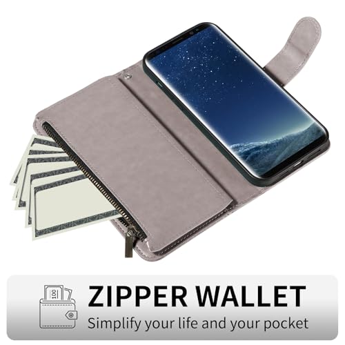 Protège-écran verre trempé et coque portefeuille pour S8 - 4
