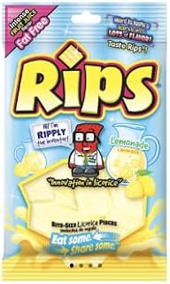 Rips bites Lemonade 1 Pack, Lemonnade Flavored Rips Candy 4oz