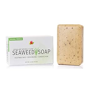 Reviva Seaweed Soap - 12 Pack - Organic Seaweed Face Scrub and Exfoliating Body Scrub Soap Bar - 4.5 oz. Vegetable Base Natural Bar Soap and Seaweed Bath Detox Soap Made in the USA Reviva Seaweed Soap 12 Pack Organic Seaweed Face Scrub and Exfoliating Body Scrub Soap Bar 45 oz Vegetable Base Natural Bar Soap and Seaweed Bath Detox Soap Made in the USA