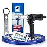 NTG Attacco per rivetti per avvitatori a batteria e trapani, adattatore per rivetti ciechi, pinze per rivetti, per rivettare rivetti ciechi, per rivetti da 2,4-4,8 mm