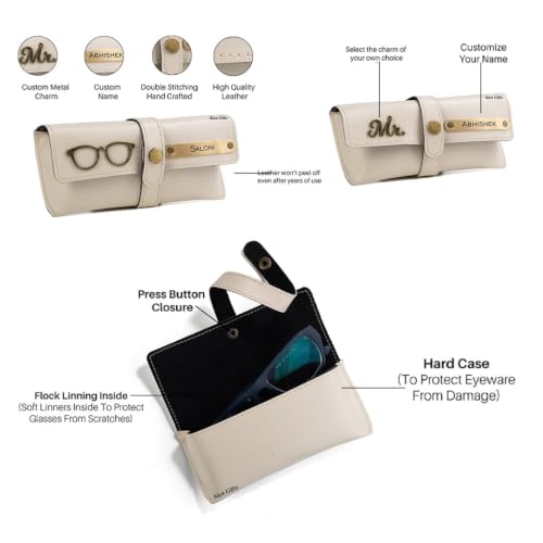 Image of AICA Personalized Name & Charm Sunglass Cover Giftset for Women
