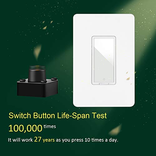 Smart Switch By Martin Jerry, Single Pole, Smart Home Devices That Work With Alexa, 2.4G Wifi, Need Neutral Wire, Not Dimmer #TOP3