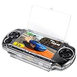 VSEER Crystal Clear Hard Shell Protective Case Cover Compatible with PSP 2000/3000, Transparent (Not for PSP 1000)