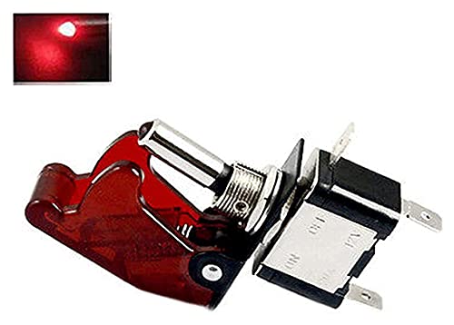 Commutateur à bascule 12V 20A avec LED rouge sphère KLVN pour auto - 3