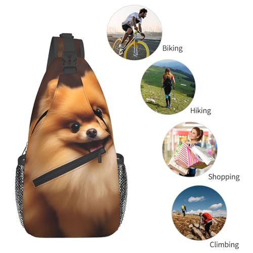Bolso Cruzado Masculino Tipo Sling Deportivo Negro miniatura 6
