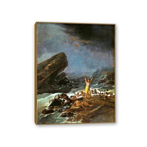 Toile avec cadre Francisco Goya Le naufrage émotion artistique salon