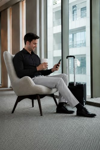 Image of Jack and Jini Formal Pant for Men. Regular Fit, Lightweight, Flat Front, Premium Cotton Polyester Blend Fabric. Office, Party and Casual Wear. Non Stretchable.