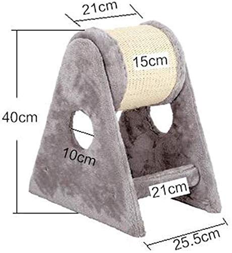 Tonneau à griffer en sisal premium et plateforme de saut pour chat - 3