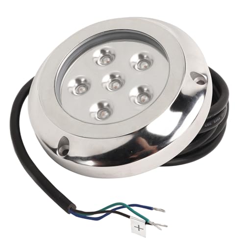 Ldafava RGB Unterwasserleuchte 6 LED Edelstahl
