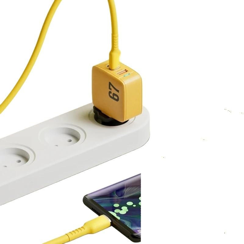Cable de carga rápida tipo C de 100 W, de silicona líquida, cable de transmisión de datos (beige)