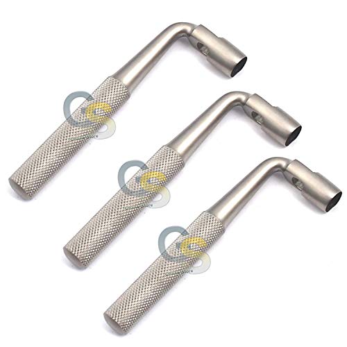 G.S 3 PCS Tissue Punch 4MM Angled/Offset/Curved Dental IMPLANT Stainless Steel Instruments